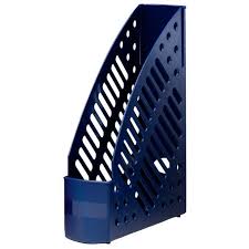 Porte revue ajouré bleu
