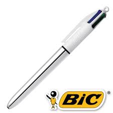 Stylo BIC 4 Couleurs - Shine Argent