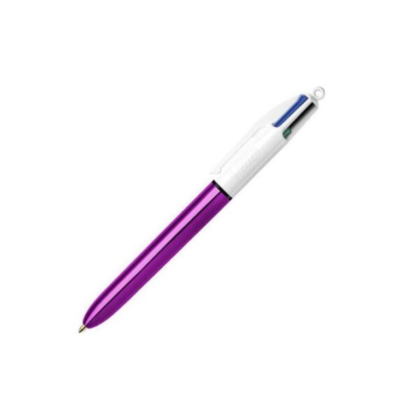 Stylo BIC 4 Couleurs - Shine Violet