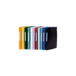 Classeur Yeka souple polypro A4 4 anneaux Dos 20 noir