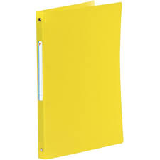Classeur Yeka souple polypro A4 4 anneaux Dos 20 jaune