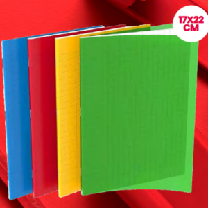 Cahier en polypro 17x22cm 96pages Grands carreaux référence S8520