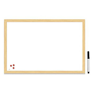 Tableau blanc magn?tique 60x40cm + feutre effa?able + aimants