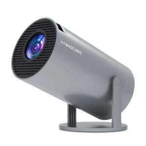 Mini projecteur portable HY300 Pro Cortex A-5 Quadricoeur Android 11.0 4K Gris