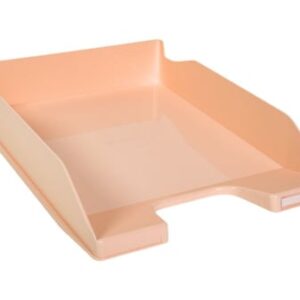 Corbeille ? courrier EXACOMPTA corail pastel glossy