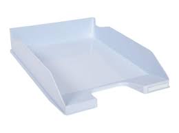 Corbeille ? courrier EXACOMPTA bleu pastel glossy
