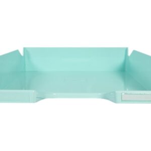 Corbeille ? courrier EXACOMPTA vert pastel glossy